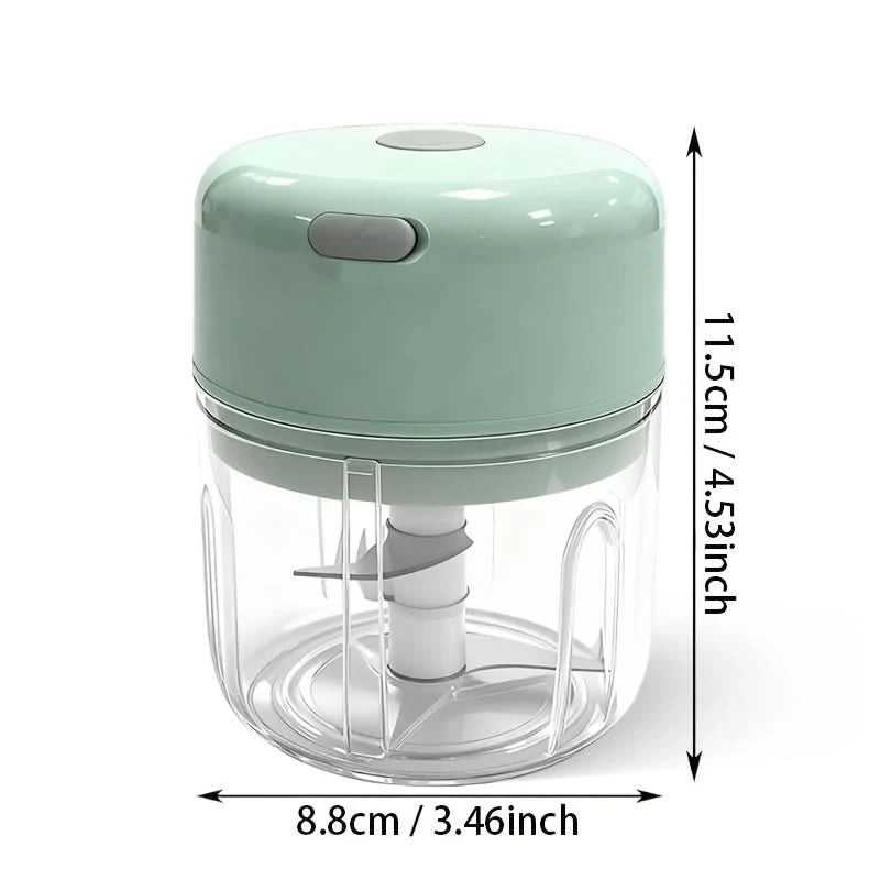 Mini Food Chopper USB Rechargeable One Touch