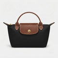 Mini Handbag Structured Polyamide Leather Trim Removable Strap