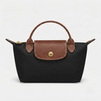 Mini Handbag Structured Polyamide Leather Trim Removable Strap