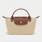 Mini Handbag Structured Polyamide Leather Trim Removable Strap