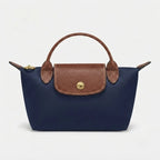 Mini Handbag Structured Polyamide Leather Trim Removable Strap