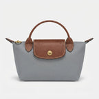 Mini Handbag Structured Polyamide Leather Trim Removable Strap