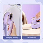 Mini Steam Iron Rapid Steam Titanium Soleplate Travel Friendly