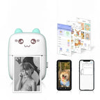Mini Thermal Printer Ink-Free Bluetooth Pocket-Sized