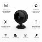 Mini Wi-Fi Camera 1080P Night Vision & Motion Detection