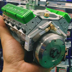Miniature V8 Engine Kit Gasoline-Powered CNC-Machined Metal