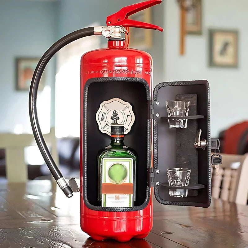 Minibar Handcrafted From Real Fire Extinguisher