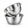 Mixing Bowl & Colander 304 Stainless Steel Fine-Mesh Dishwasher-Safe