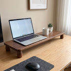 Monitor Riser Solid Wood Tiered Storage Cable Management