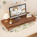 Monitor Riser Solid Wood Tiered Storage Cable Management