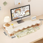 Monitor Riser Solid Wood Tiered Storage Cable Management