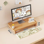 Monitor Riser Solid Wood Tiered Storage Cable Management