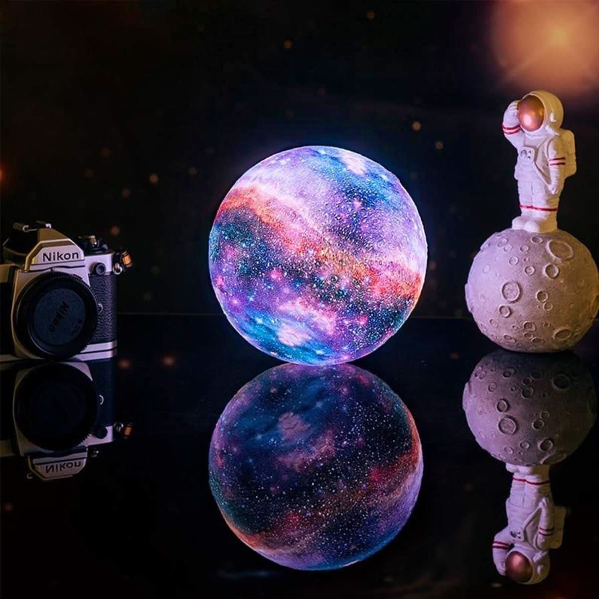 Moon Lamp 3D Design 16-Color Dimmable Rechargeable LED