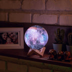 Moon Lamp 3D Design 16-Color Dimmable Rechargeable LED