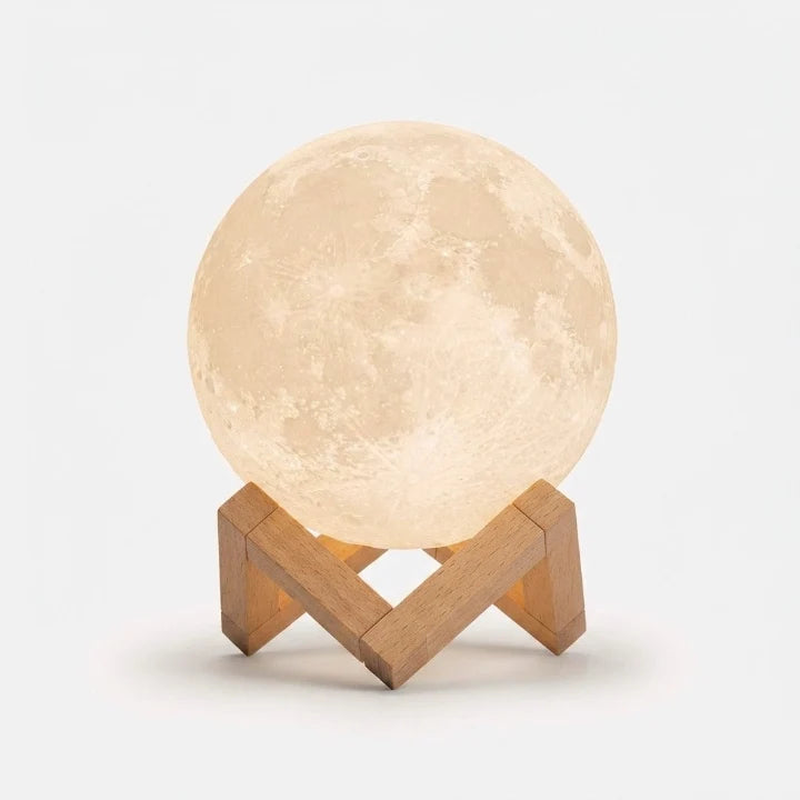 Moon Lamp Touch Control Rechargeable Warm & Cool Light