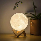 Moon Lamp Touch Control Rechargeable Warm & Cool Light