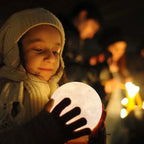 Moon Lamp Touch Control Rechargeable Warm & Cool Light