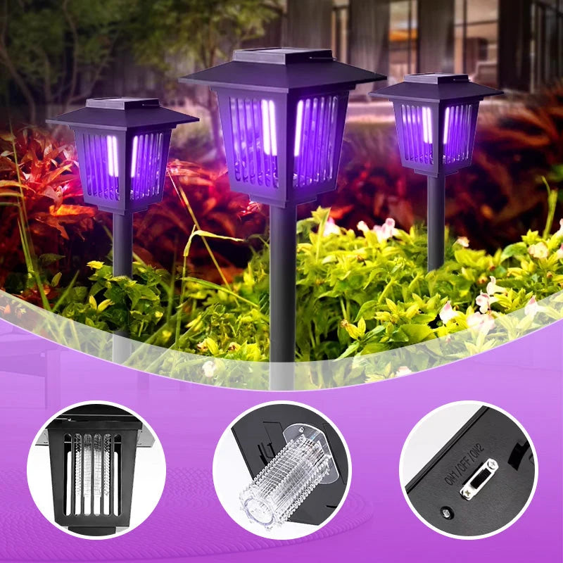 Mosquito Lamp Solar Chemical-Free Automatic Dusk Activation