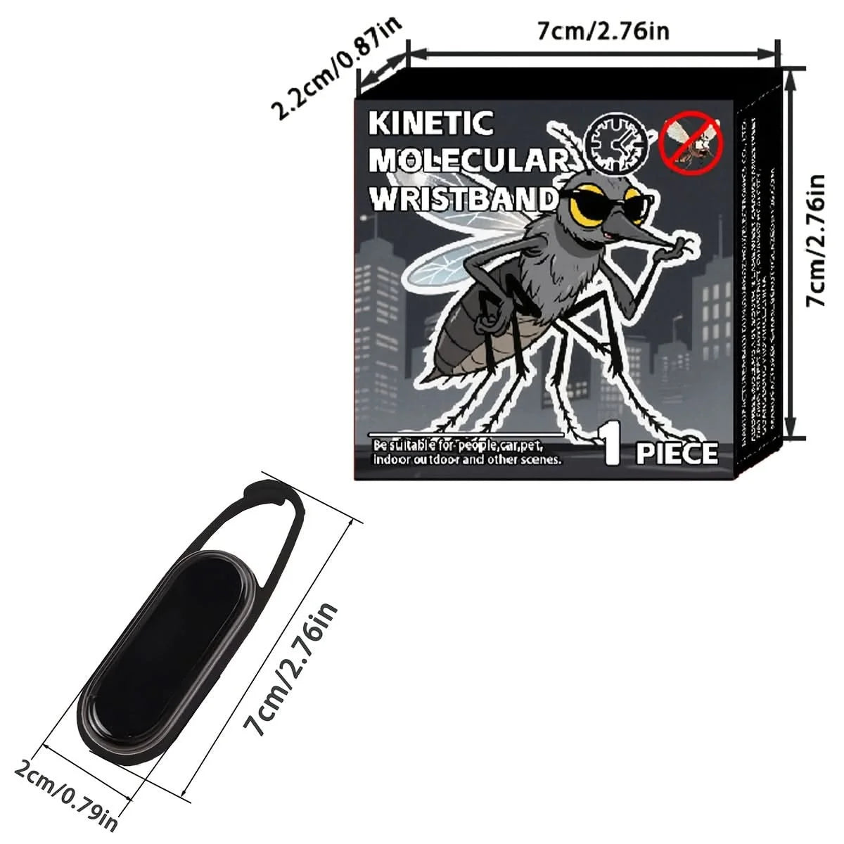 Mosquito Repellent Watch Lightweight Adjustable Strap