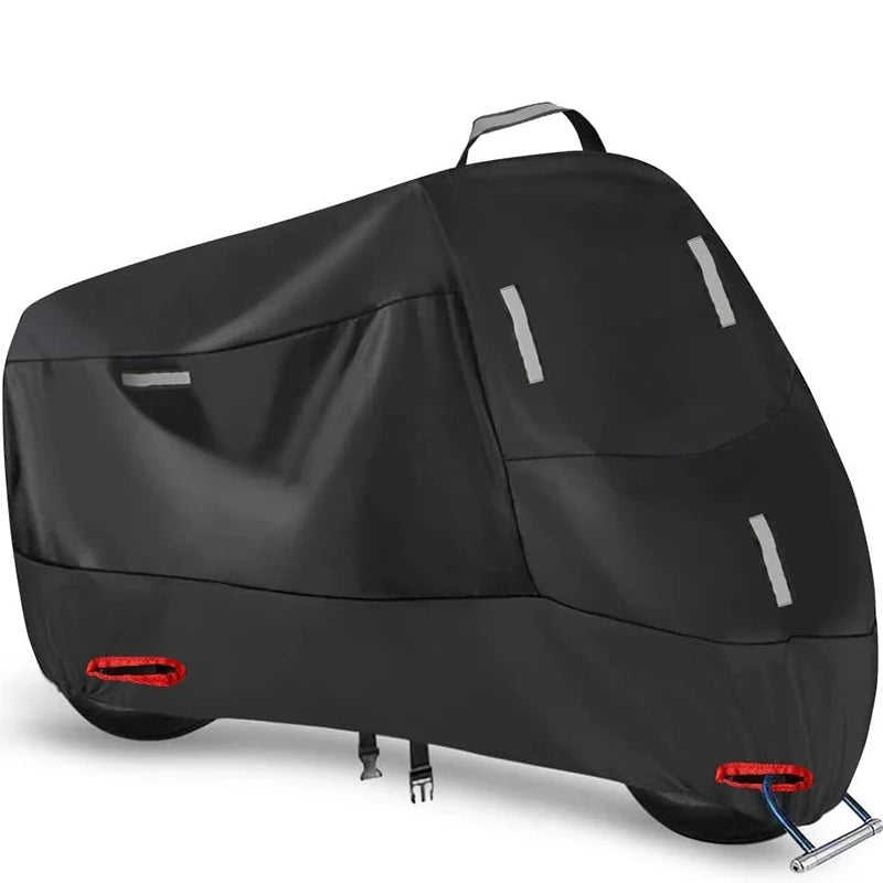 Motorcycle Cover Weather-Resistant Oxford Fabric Reflective Strips