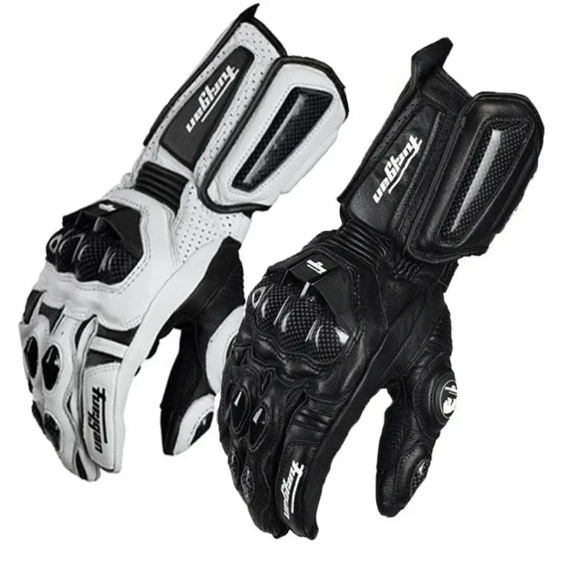 Motorcycle Gloves Waterproof & Windproof Carbon Knuckle Protection Touchscreen-Compatible