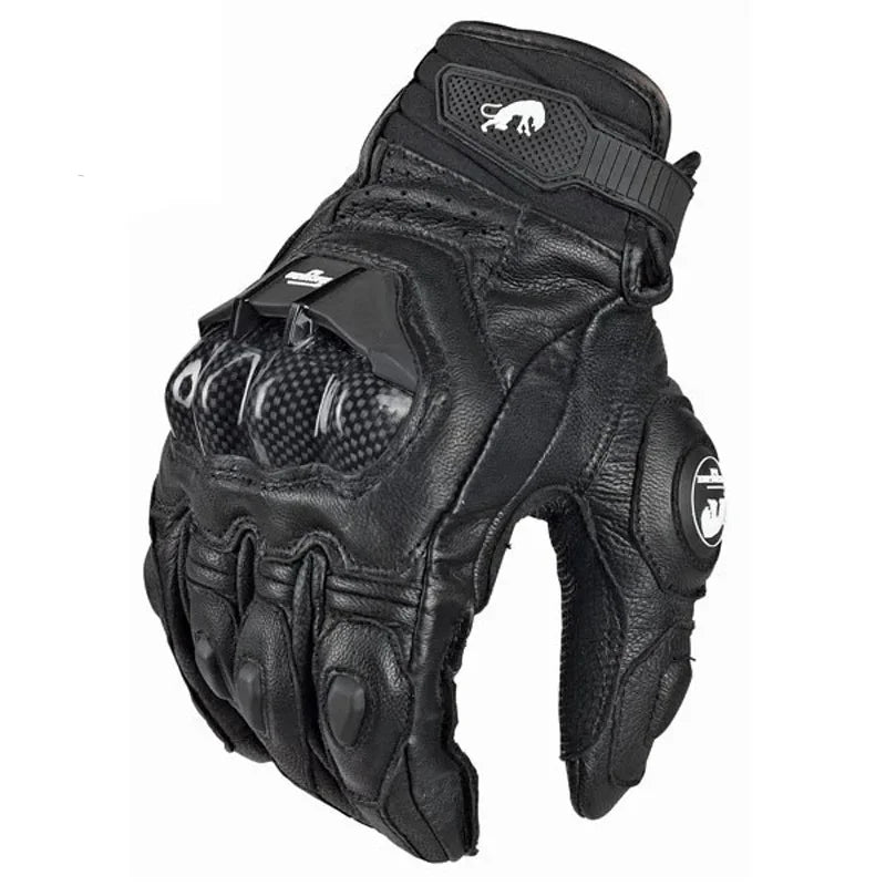 Motorcycle Gloves Waterproof & Windproof Carbon Knuckle Protection Touchscreen-Compatible