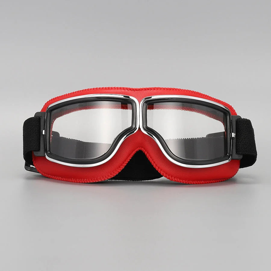 Motorcycle Goggles Fits Over Glasses Polycarbonate Lenses