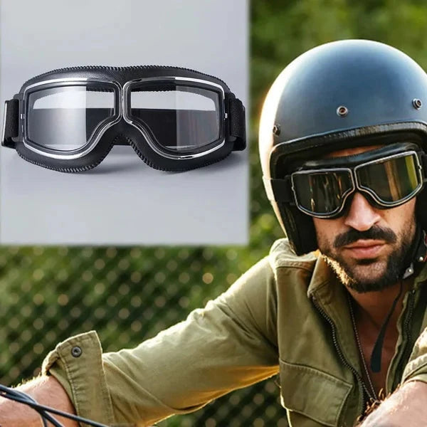 Motorcycle Goggles Fits Over Glasses Polycarbonate Lenses