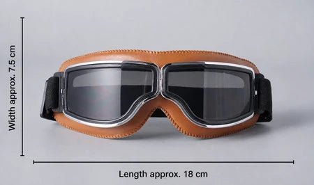 Motorcycle Goggles Fits Over Glasses Polycarbonate Lenses