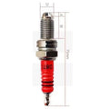 Motorcycle Spark Plug Triple-Electrode Ceramic & Nickel Alloy