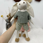 Mouse Doll Cotton-Linen With Crocheted Floral Dress