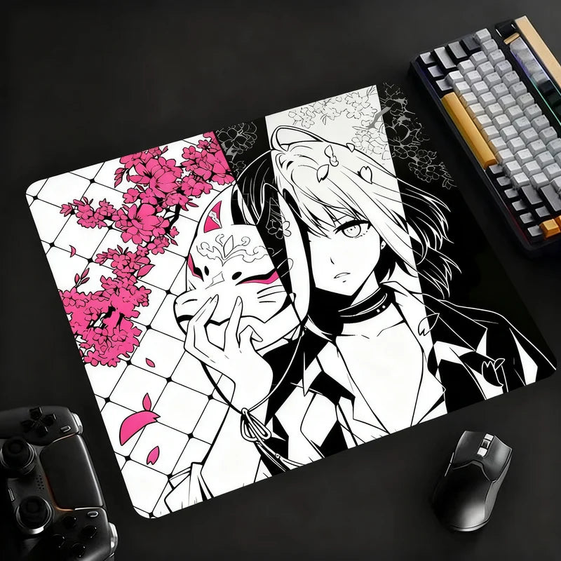 Mouse Pad Tempered Glass Smooth Glide Non-Slip Base