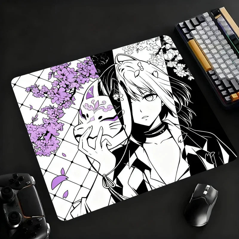 Mouse Pad Tempered Glass Smooth Glide Non-Slip Base