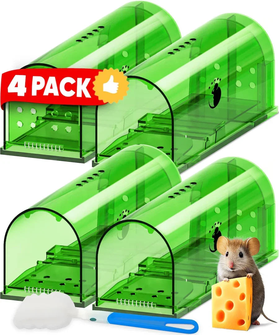 Mouse Trap Humane Live Catch & Release Clear Body Set of 4