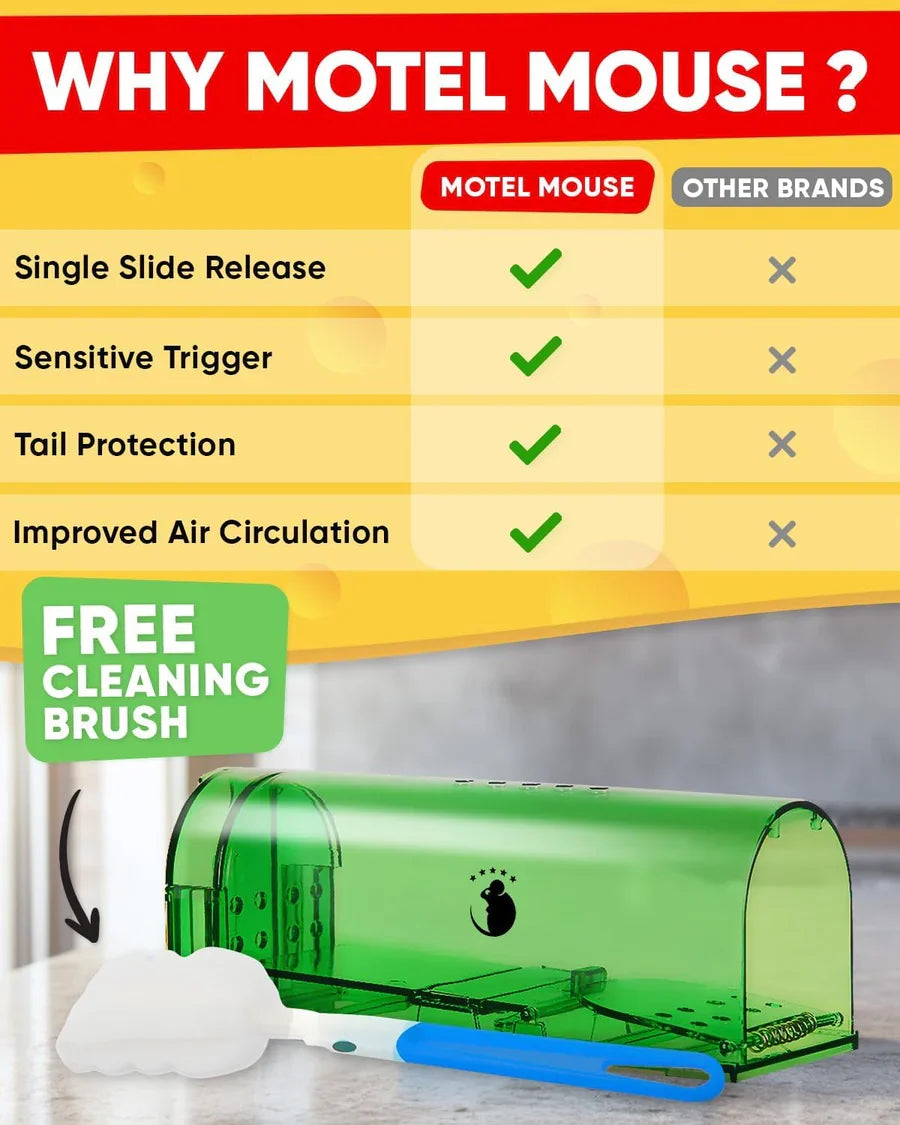 Mouse Trap Humane Live Catch & Release Clear Body Set of 4