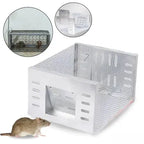 Mouse Trap One-Way Door Galvanized Steel & Extra-Large