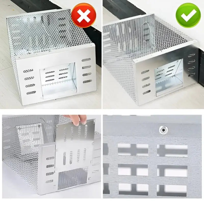 Mouse Trap One-Way Door Galvanized Steel & Extra-Large