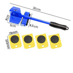 Moving Dolly Set Steel Lifting Bar & Sliding Pads