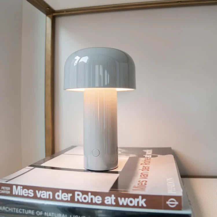 Mushroom Table Lamp Rechargeable Cordless Dimmable LED Light
