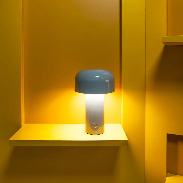 Mushroom Table Lamp Rechargeable Cordless Dimmable LED Light