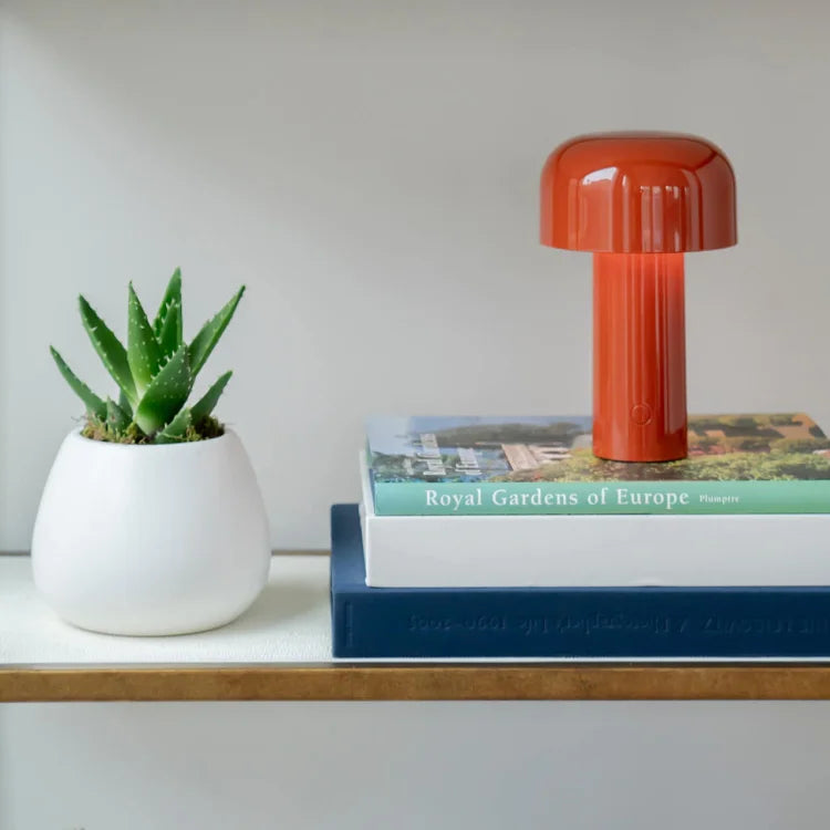 Mushroom Table Lamp Rechargeable Cordless Dimmable LED Light