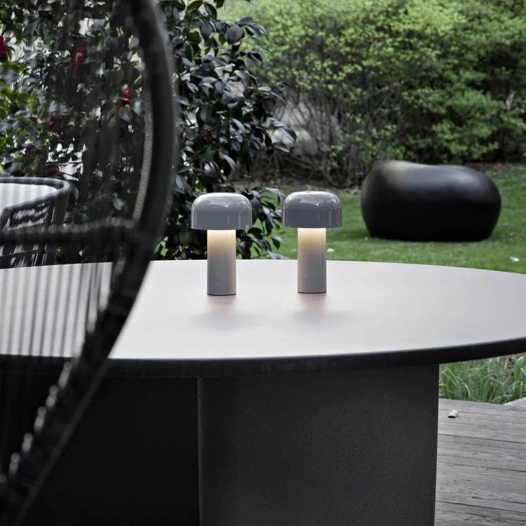 Mushroom Table Lamp Rechargeable Cordless Dimmable LED Light