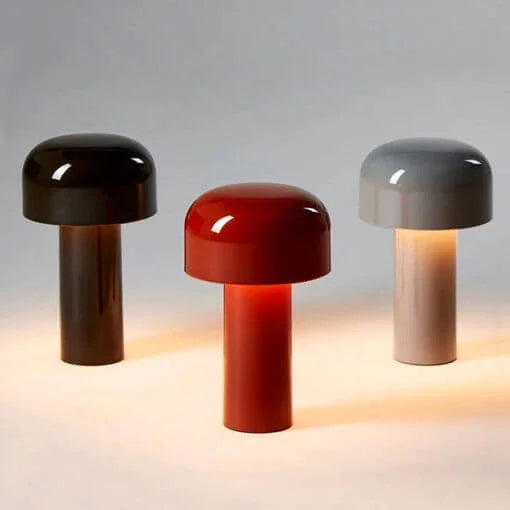 Mushroom Table Lamp Rechargeable Cordless Dimmable LED Light