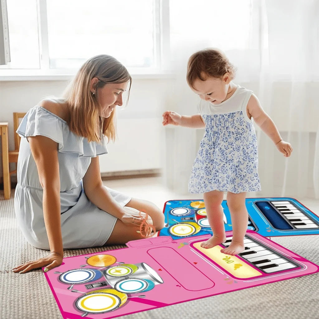 Musical Mat Movement-Activated 5 Instruments Non-Slip Lightweight