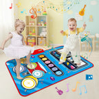 Musical Mat Movement-Activated 5 Instruments Non-Slip Lightweight