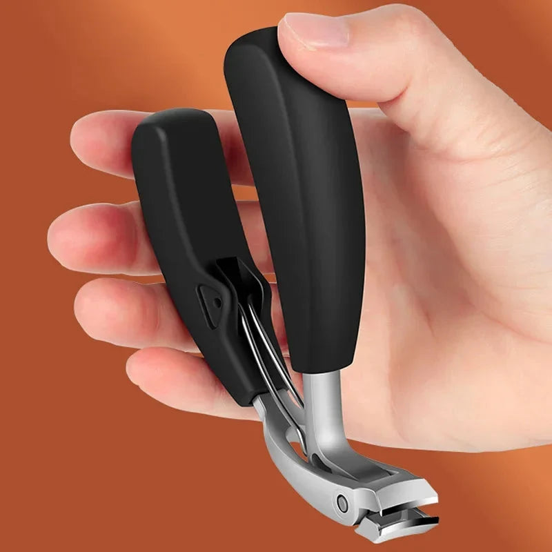 Nail Clipper Anti-Splash Guard Curved Stainless Blade