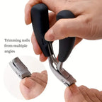 Nail Clipper Anti-Splash Guard Curved Stainless Blade
