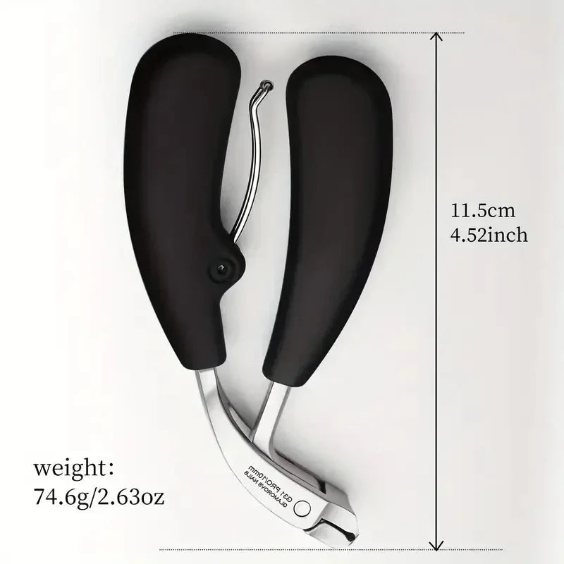 Nail Clipper Anti-Splash Guard Curved Stainless Blade