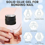 Nail Glue Gel Strong Hold Drip-Free UV & LED Curing
