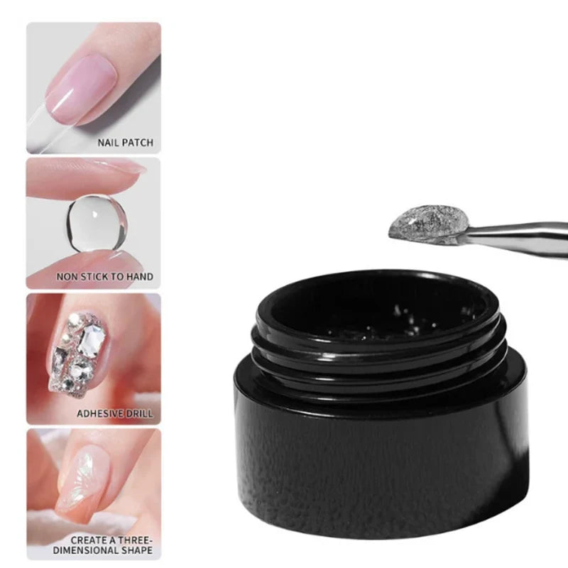 Nail Glue Gel Strong Hold Drip-Free UV & LED Curing